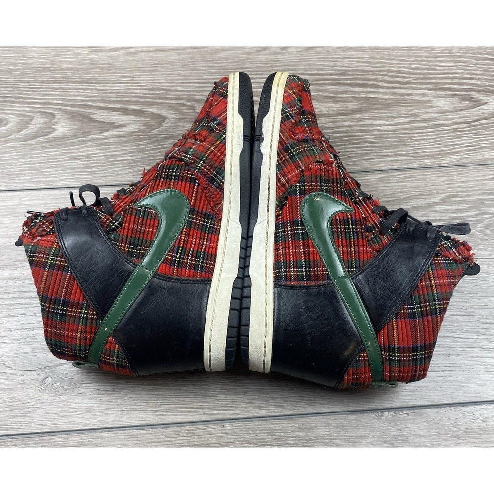Nike Women's Dunk Sky Hi London Hidden Wedge Sneakers 598216-001 Red Plaid Sz 10 - Picture 6 of 13